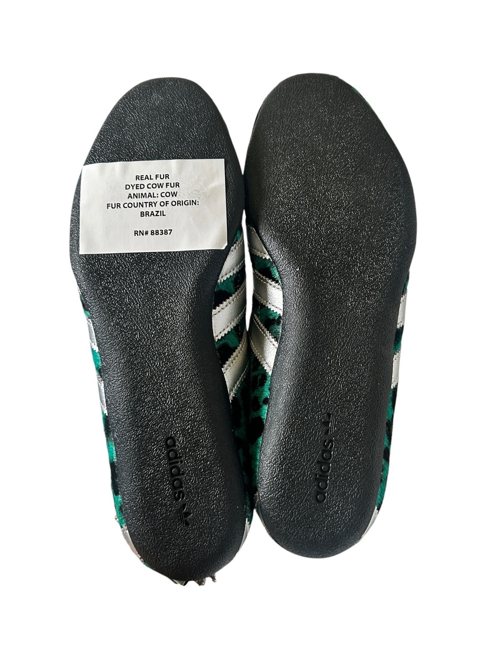 adidas Originals Tokyo W Green Leopard Print Pony Hair Sneakers Size 8.5 NWT - Picture 7 of 12